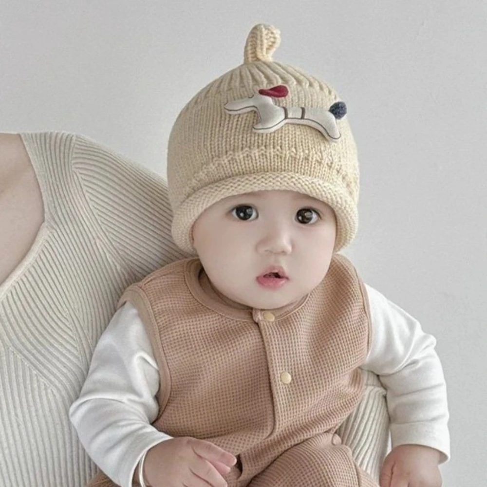 طفل الخريف الشتاء قبعة لطيف رائعتين محبوك الكرتون قبعة دافئة مصاصة البلوفرات للبنين والبنات قبعات صوف الطفل