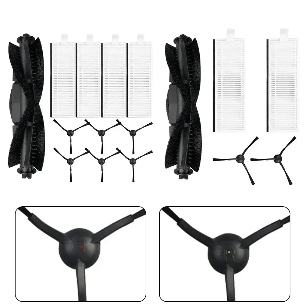 1pc Roller Brush + 2/4pcs Filter + 2/6pcs Side Brushes For Evol 3 Robot Vacuum Cleaner Replacement Accessories
