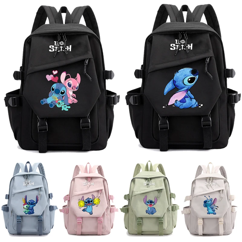 

Disney Lilo Stitch Backpack School Student Teenager Book Bags for Boy Girl Women Rucksack Kawaii Travel Backpack Mochila Escolar