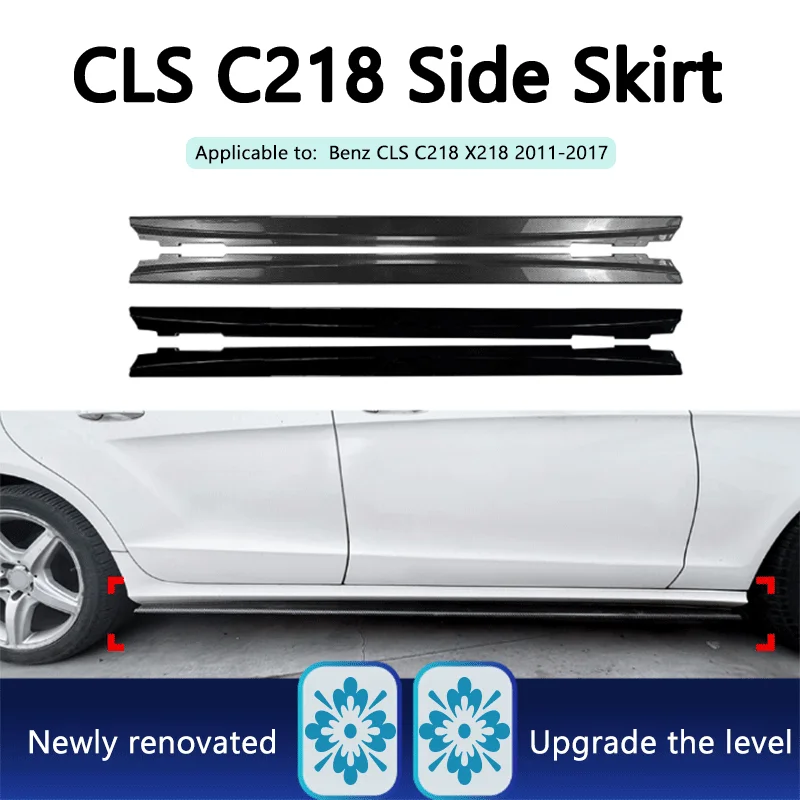 Passend für Benz CLS C218 X218 AMG Line 2011-2017 Seitenschweller-Spoiler Kleine Umrandungsmodifikation Zubehörteile
