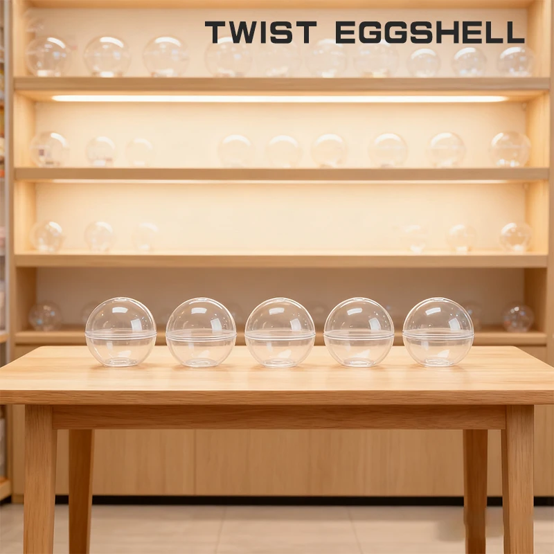 50PCS Clear Can Open Transparency Plastic Capsule Toy Surprise Ball Tiny Container Making Things Model