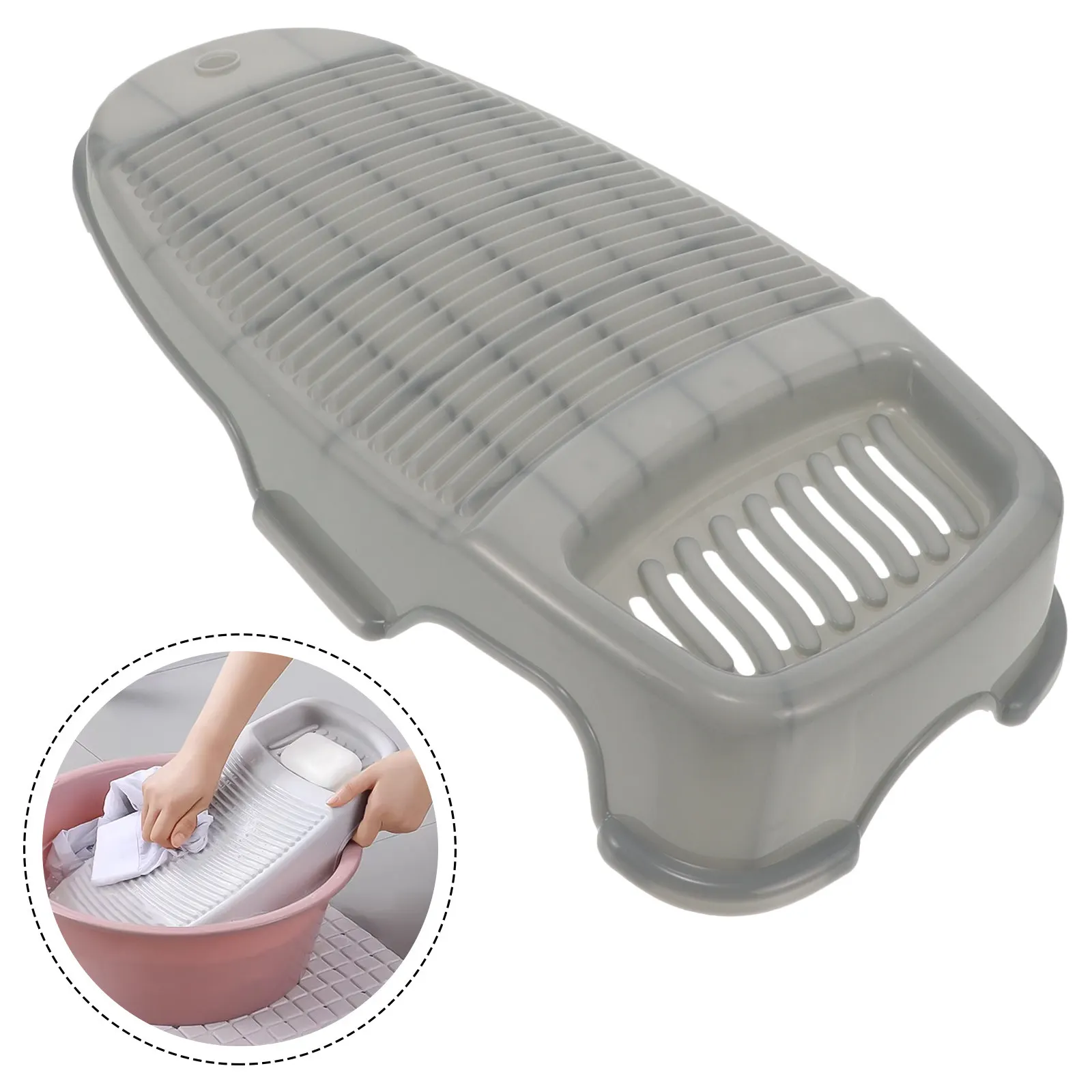 

Durable Hand Washing Board Anti-Slip Design Perfect for Underwear Socks Clothing Travel Practical Household Washboard