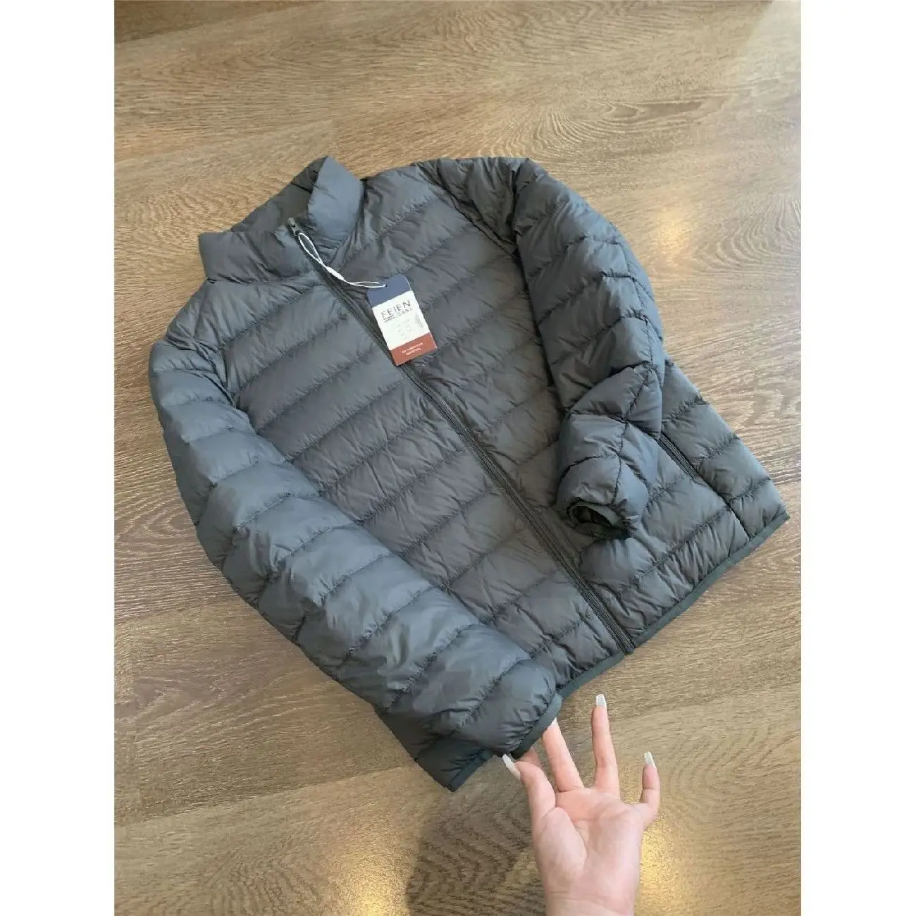 Jaet de algodón ultraligero y cálido con cuello levantado para hombre, ligero, de 90 plumón, de buen valor, ajuste ancho especial, hecho en China para otoño