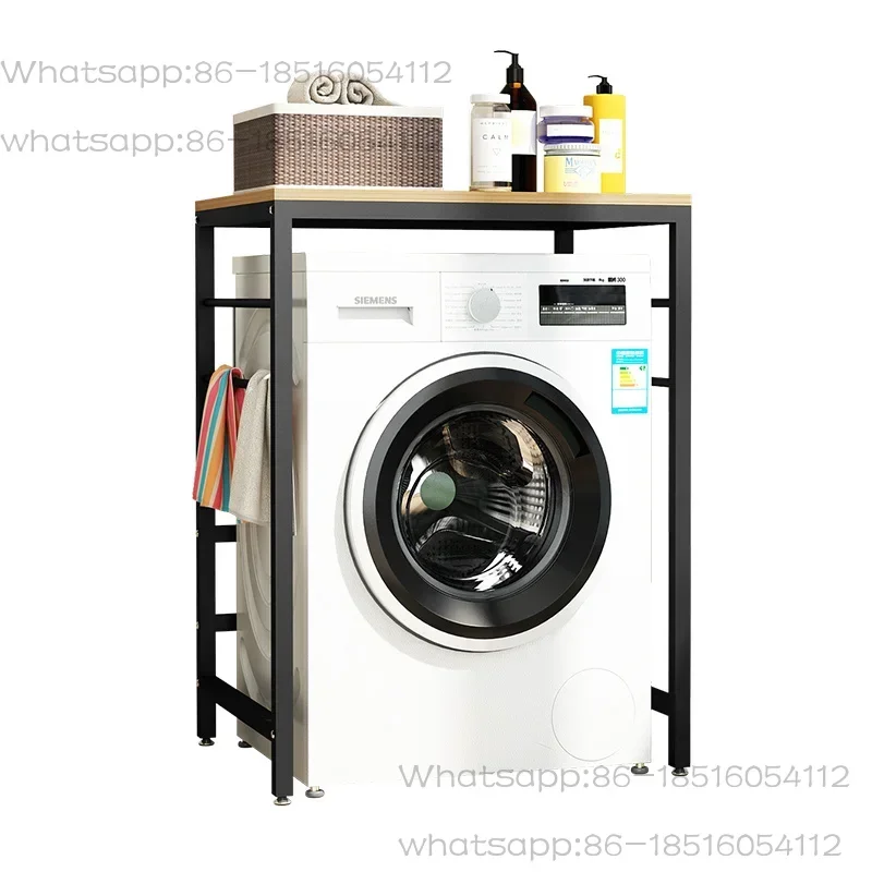 Multi-function Washing Machine Storage Rack Household Floor Balcony Bathroom Shelf Double Dryer Above the Balcony Paper Holder