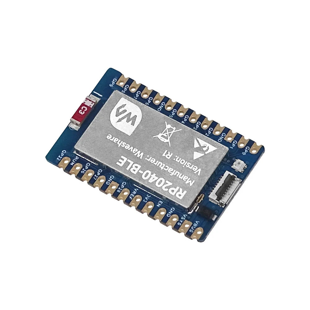 Placa de desarrollo de chip de microcontrolador Raspberry Pi RP2040, BLE, Bluetooth 5,1, interfaz USB de modo dual