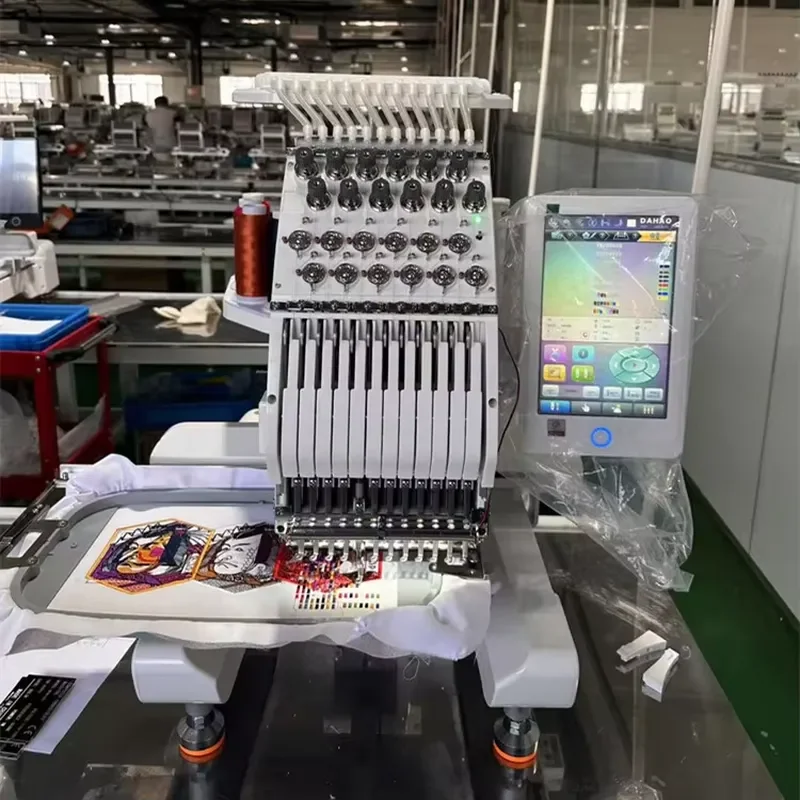 Hot Selling Multi Needle Computerized Embroidery Machine for T Shirt and Hat Embroidery