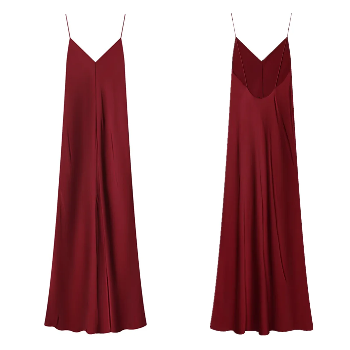 

Jenny&Dave Minimalist Woman CLothing British Red Brown Strap Dress 2026 Elegant Satin Elegant Party Dresses Vestidos Womens Dres