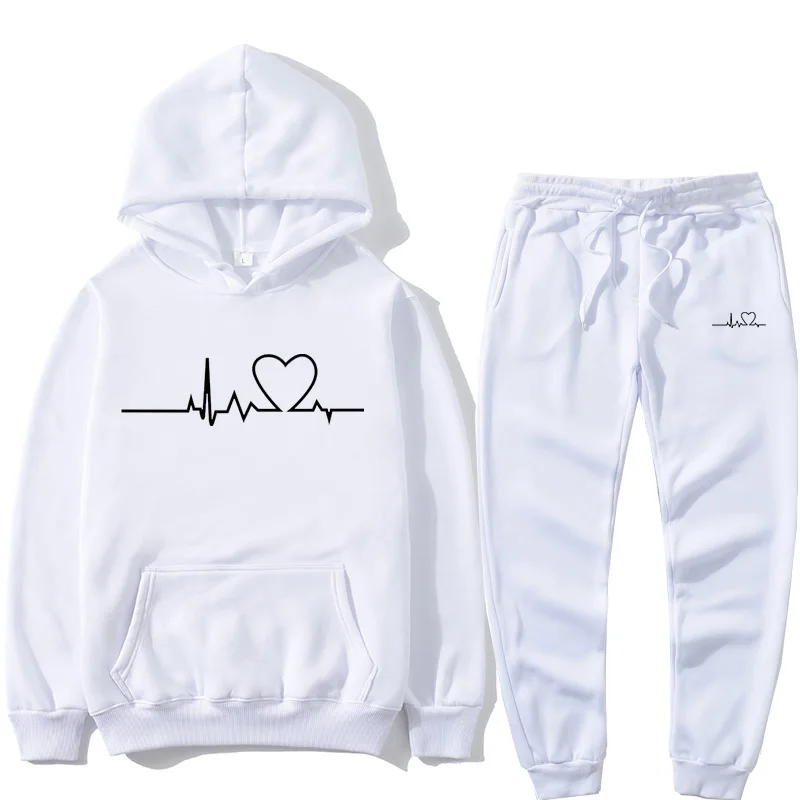 Completi da uomo giacche Casual con cappuccio moda uomo Set caldo tuta abbigliamento sportivo felpe con cappuccio + pantaloni Set cappotto giacca