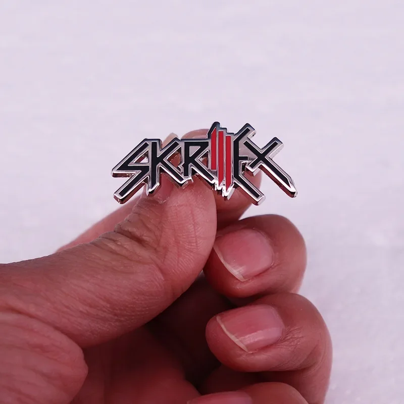 Skrillex American DJ Logo Hard Enamel Pin Music Peripheral Lapel Badge Broszka do biżuterii Akcesoria