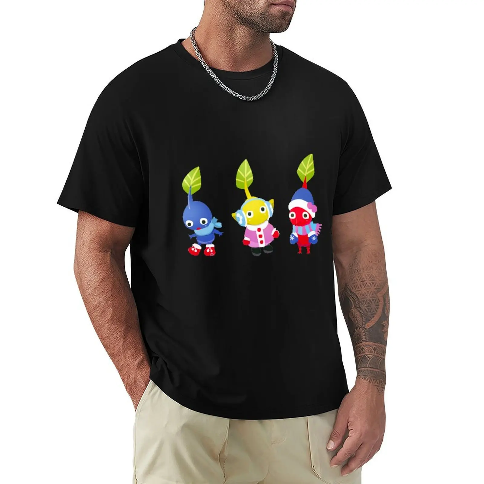 

Pikmin 4 Christmas T-Shirt Holiday Simple Tee Shirt