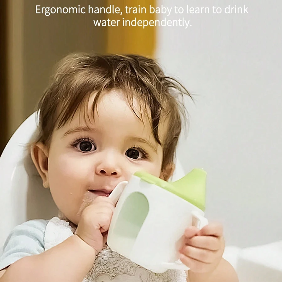 

1-комп. простая чашка с носиком с ручками и измерительными метками — обучающая чашка для младенцев и детей