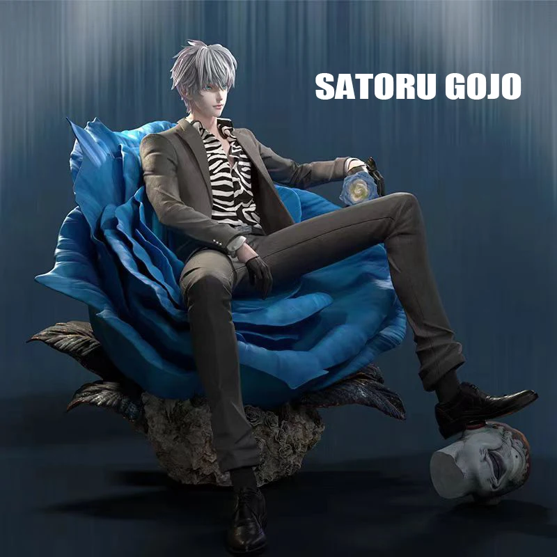 

Anime Jujutsu Kaisen Satoru Gojo Figurine 5T5 Artists Gojo Satoru Action Figures Sitting Position PVC Model Toys Birthday Gifts