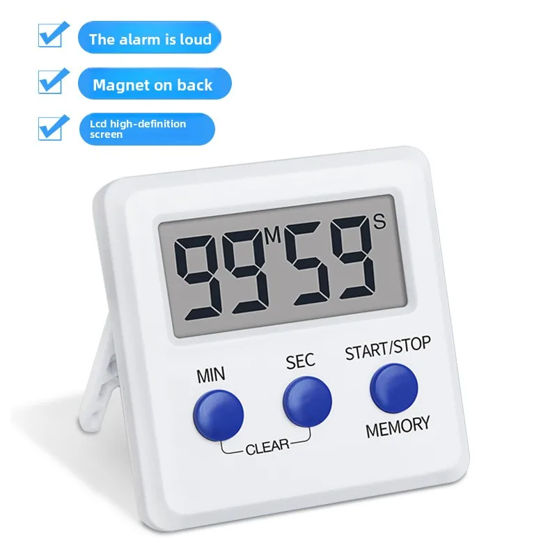 DTH-183 Electronic Alarm Clock Kitchen Timer Baking Countdown Stopwatch Simple Smart Magnetic Timer