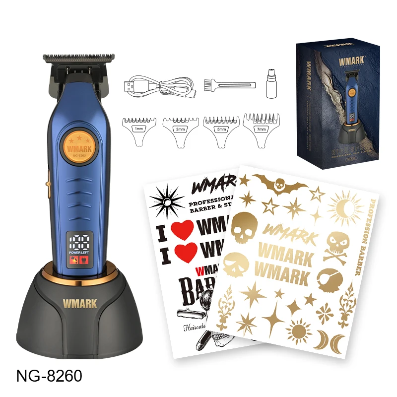 【Upgraded Brushless Detail Trimmer】7500RPM High Precision 440C Stainless Steel + Ceramic Blade, 2000mAh  LED diplay,Type-C