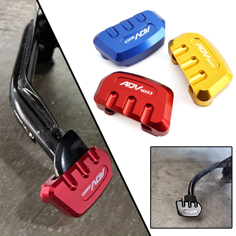 עבור honda ad160 adv 160 160v אביזרים לאופנוע רגל צד מעמד גדול צלחת רגל משענת רגל הארכה pad הרחבה 5 colour