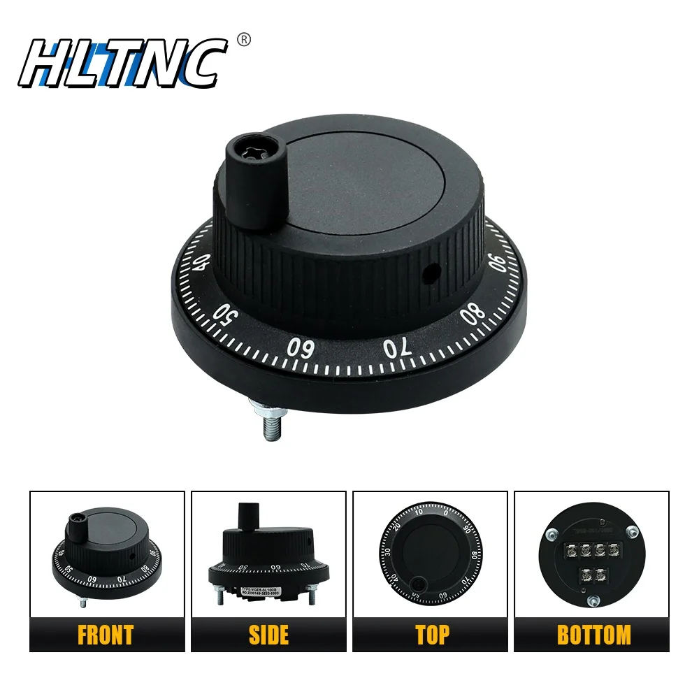 البلاستيك عقارب CNC Pulser 61 مللي متر نبض 100 25 5 فولت 24 فولت 4Pin 6Pin دليل مولد نبضات عجلة اليد ماكينة بتحكم رقمي بالكمبيوتر الروتاري PLC التشفير #2