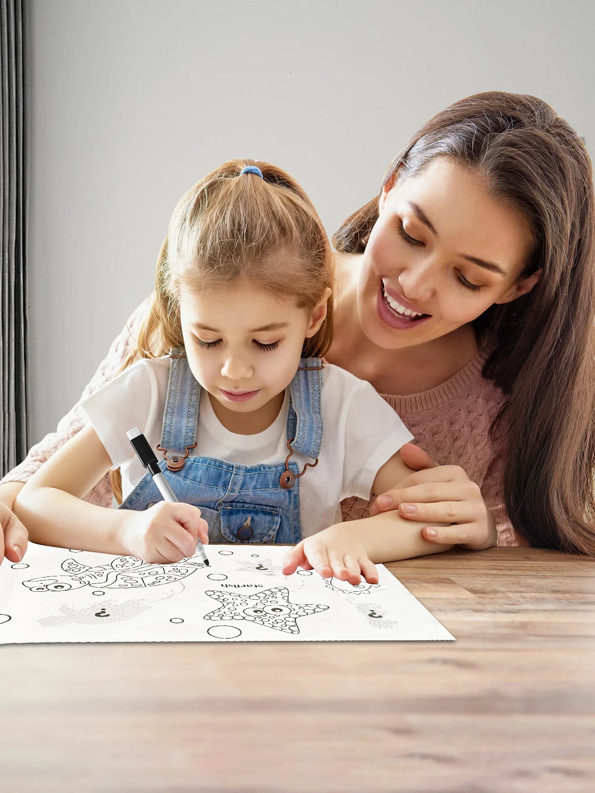 Children's Drawing Roll - DIY Coloring Paper Roll for Kids |  Perfect for Creative Painting and Color Filling Activities