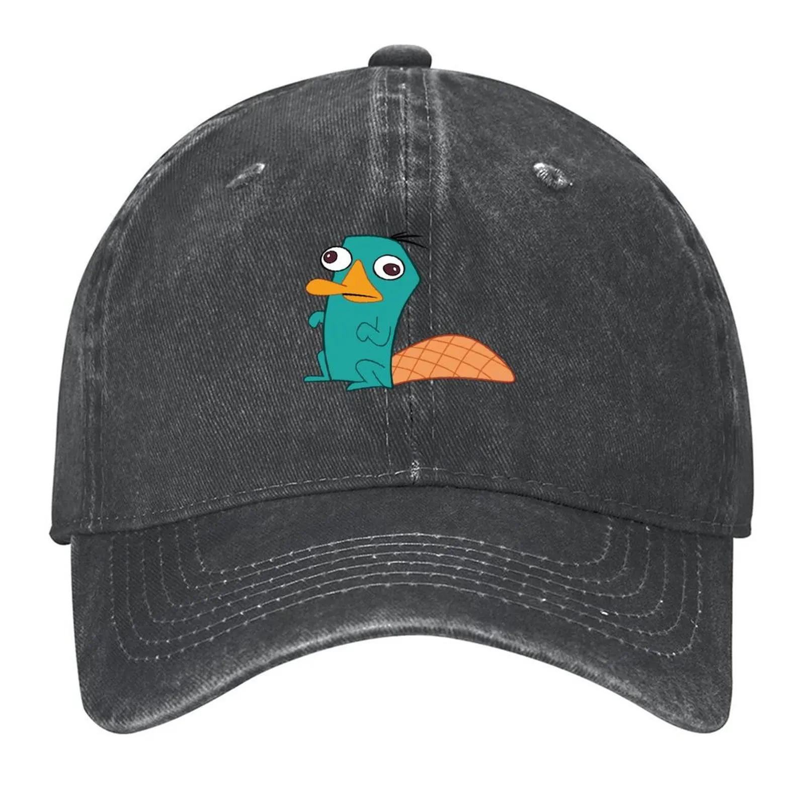 

Perry The Platypus Baseball Cap Big Size Hat dad hat birthday Sunhat For Man Women's
