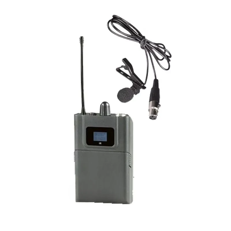 Wireless Microphone System Professional UHF 4 Channel with 4 Lavalier Corset