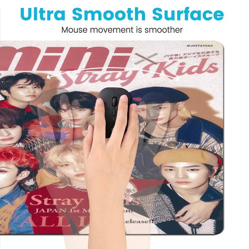Kpop S-Stray K-Kids Custom Skin Keyboard Mat Table Mat Students Gabinete PC Gamer Desktop Mouse pad Writing Desk Mats
