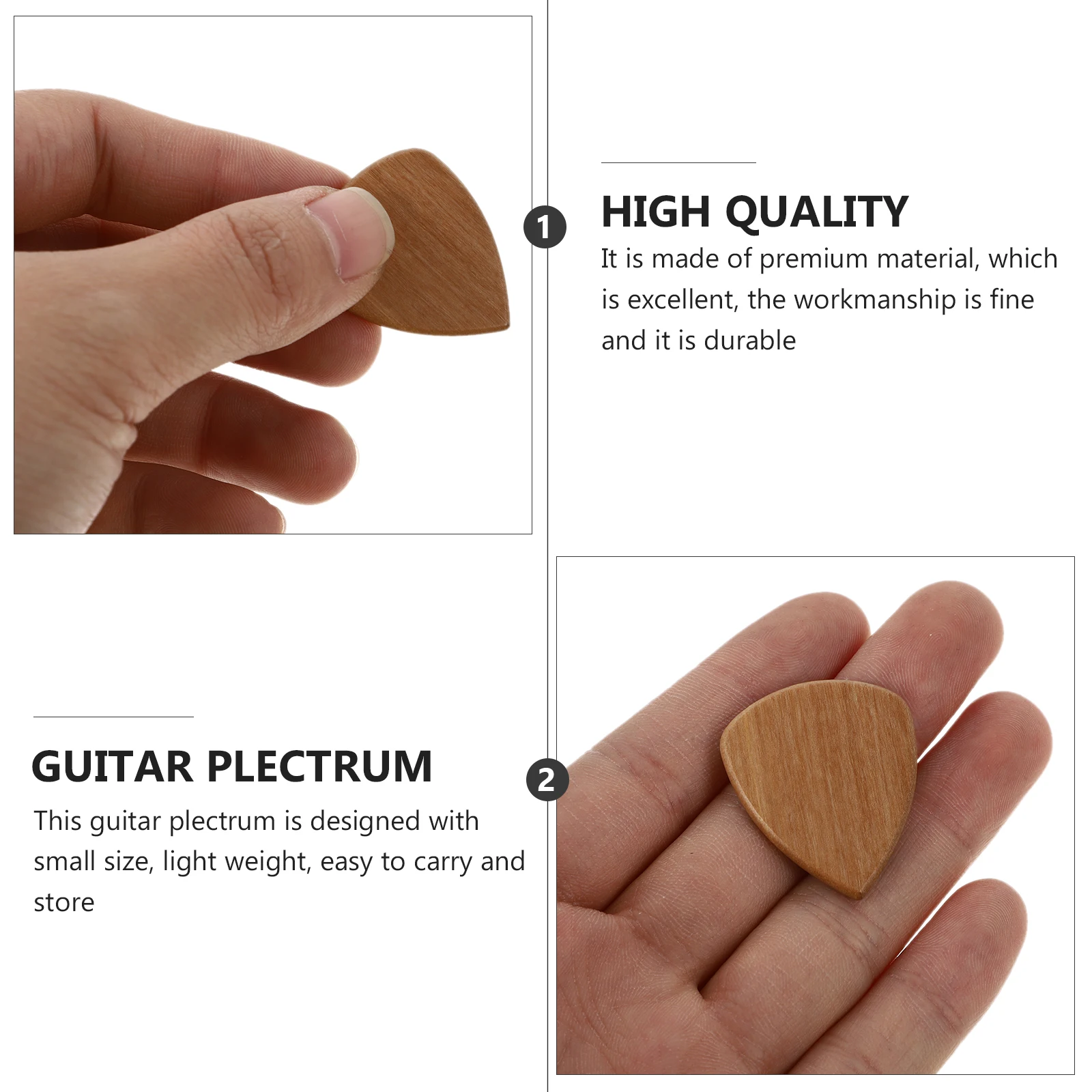 

Olive Wood Pick Guitar Accessory Portable for Picture Plectrum Bass Picks Accessories