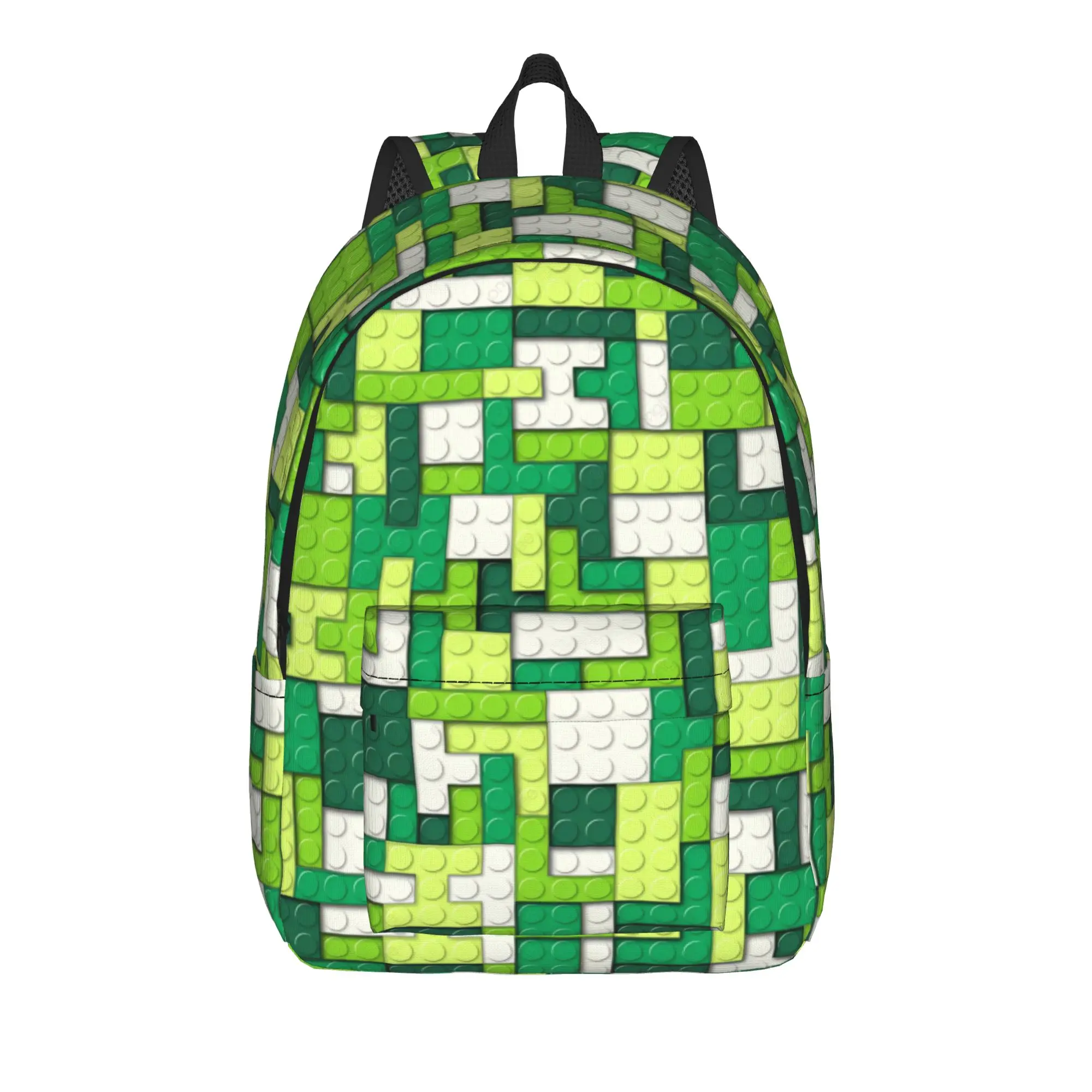 Pixel Mosaic Texture Backpack  University Backpacks Male Kawaii High School Bags Colorful Breathable Rucksack