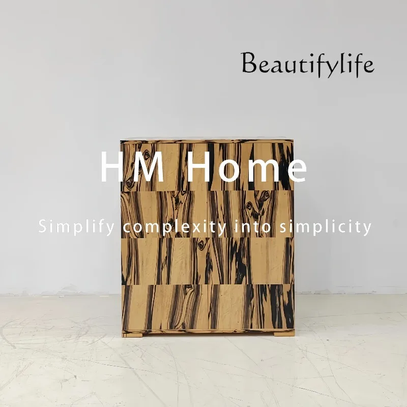 خزانة دلو من الخشب الصلب في العصور الوسطى، خزانة تخزين بتصميم لوحة حبر منزلية فاخرة وخفيفة الوزن #5