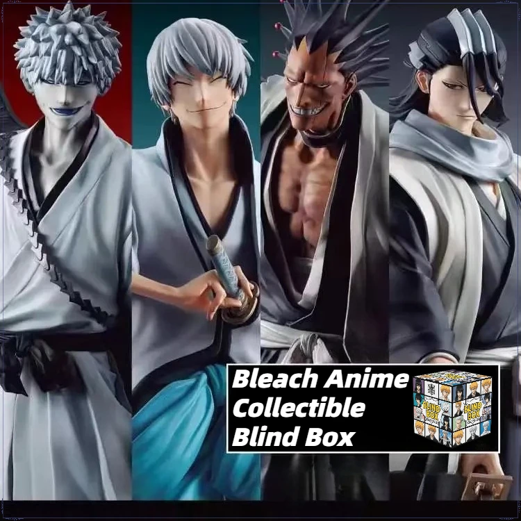 

Коллекционные фигурки Bleach в стиле аниме: мини-модели ПВХ «Призраки-убийцы» в темном стиле, игрушки-сюрпризы для демонстрации, подарок