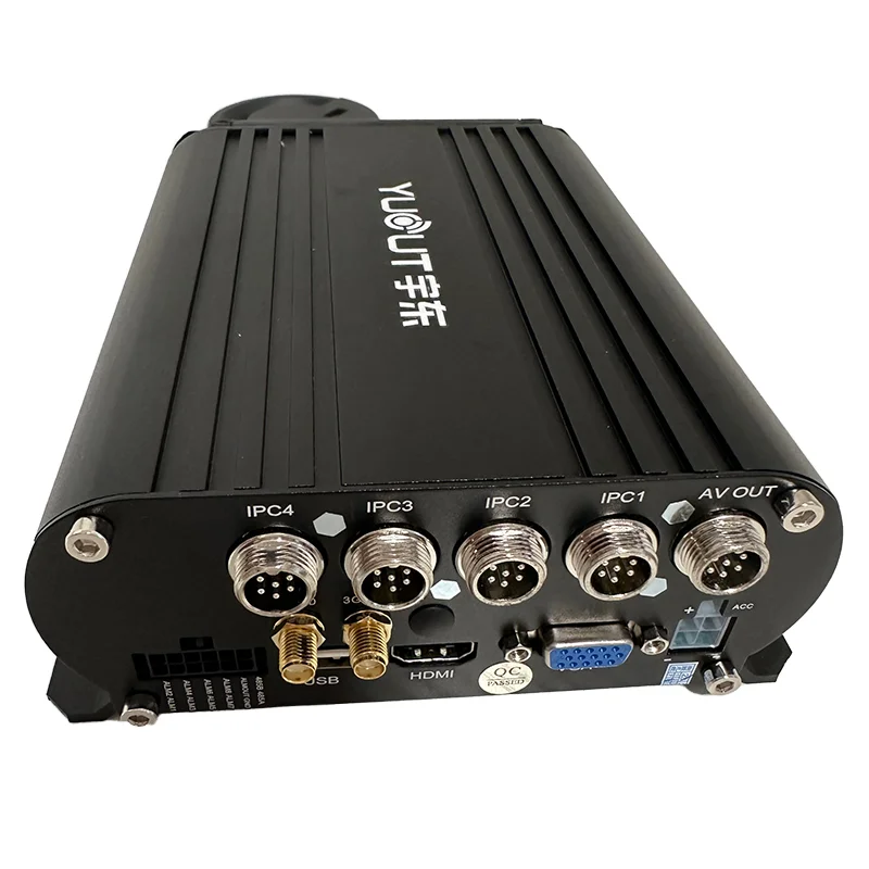 YUOUT YD-CZ5501-IPC 1080p HD Vehicle Mounted 4-Channel IP Mobile NVR With 4G GPS In-built 4T HD Support Surveillance Accessories