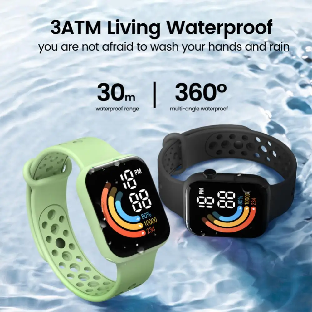 Waterproof Convenient Back To School Led Waterproof Watch For Kids Trendy Children's Watch Durable Reliable Summer Sports Robust