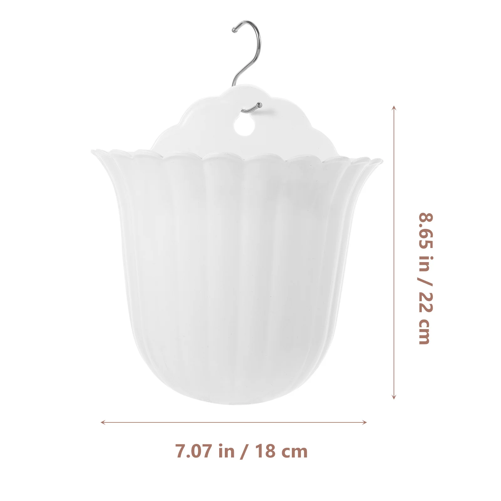 2Pcs Wall Hanging Planter Minimalist Style Indoor Wall Plant Holder for Succulents Cactus Small Flowers Decoration Pot