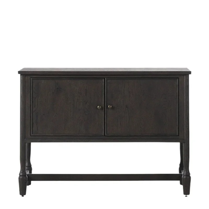 

Французский ретро-массивный деревянный шкаф для хранения вина и чая в гостиной, американский сельский старый входной шкаф