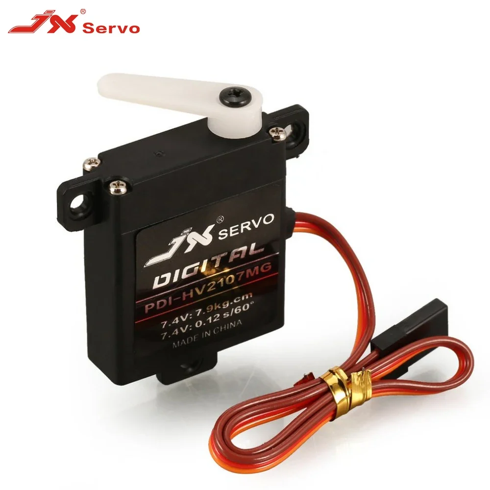 JX PDI-HV2107MG 7.9kg Steering Torque Mini Digital Metal Gear Servo Core Motor 6-7.4V for RC Model Fixed Wing Airplane Toy Part