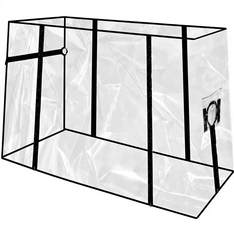 for  Clear Folding Wagon Rain Cover 110x51x74cm Waterproof Collapsible Cart Protector for Camping Garden Storage