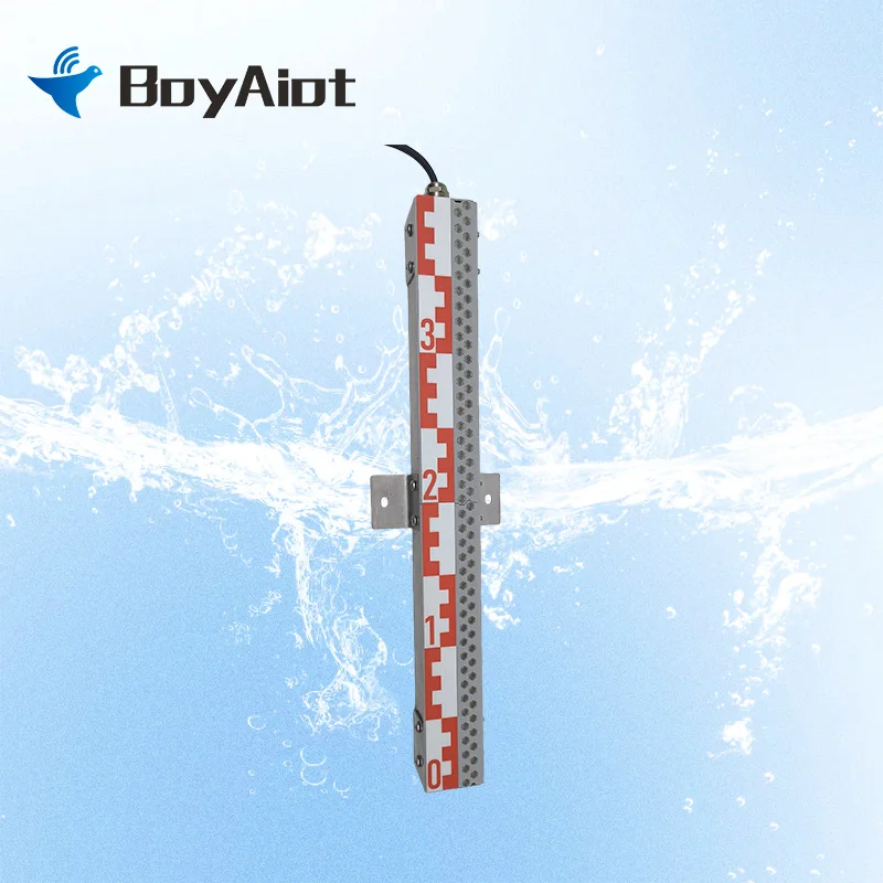 BoyAiot Sensor de nivel de agua empalmable IP68, con salida RS485 para canal de depósito de río, medidor electrónico de personal