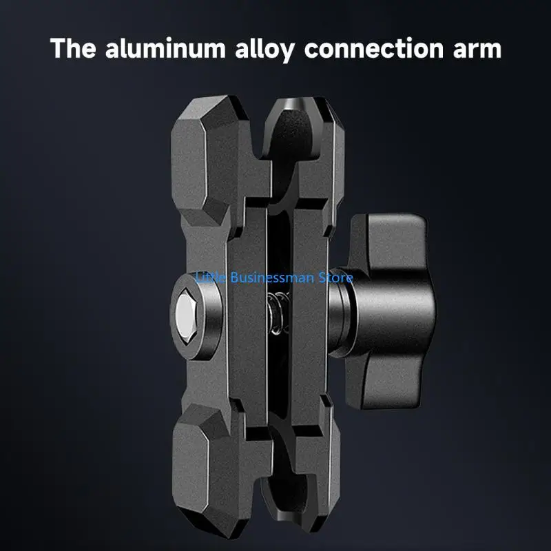 Sicher Aluminium Legierung Doppel Buchse Arm für 1-Zoll Durchmesser Ball Halter Fahrrad Telefon Halterung Zubehör M76A – Detail 7