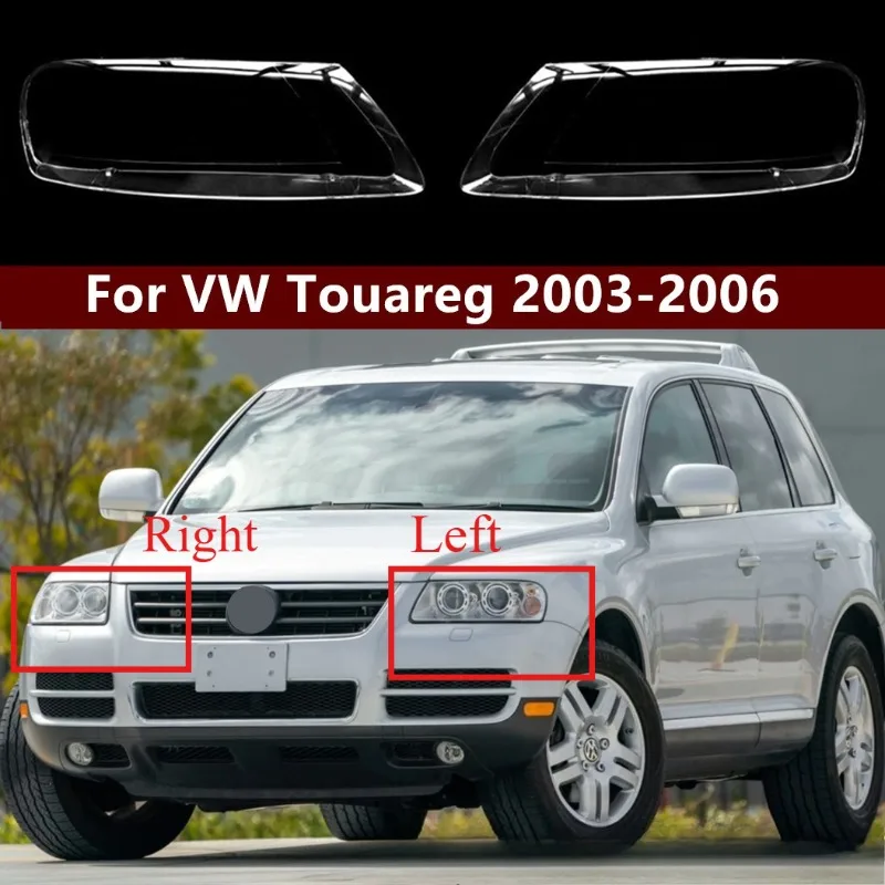 Für VW Volkswagen Touareg 2003 2004 2005 2006 Scheinwerfergehäuse Lampenschirm Transparente Linsenabdeckung Scheinwerferabdeckung