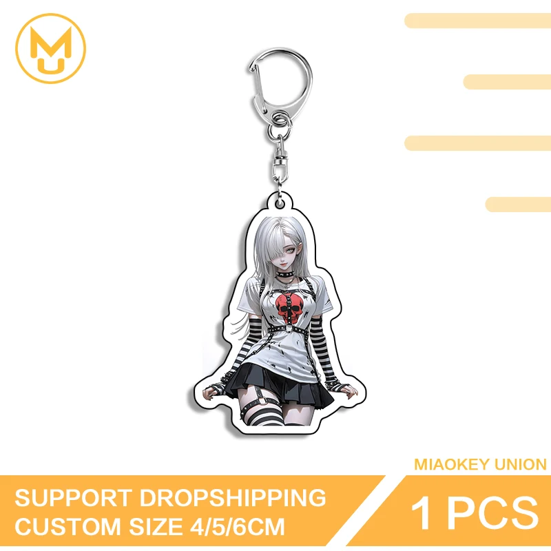 Goth Girl Sitting Postures Car Keychain Not Safe For Work Hot Selling Simulated Costumes Props Suitable For Toys Hobbies