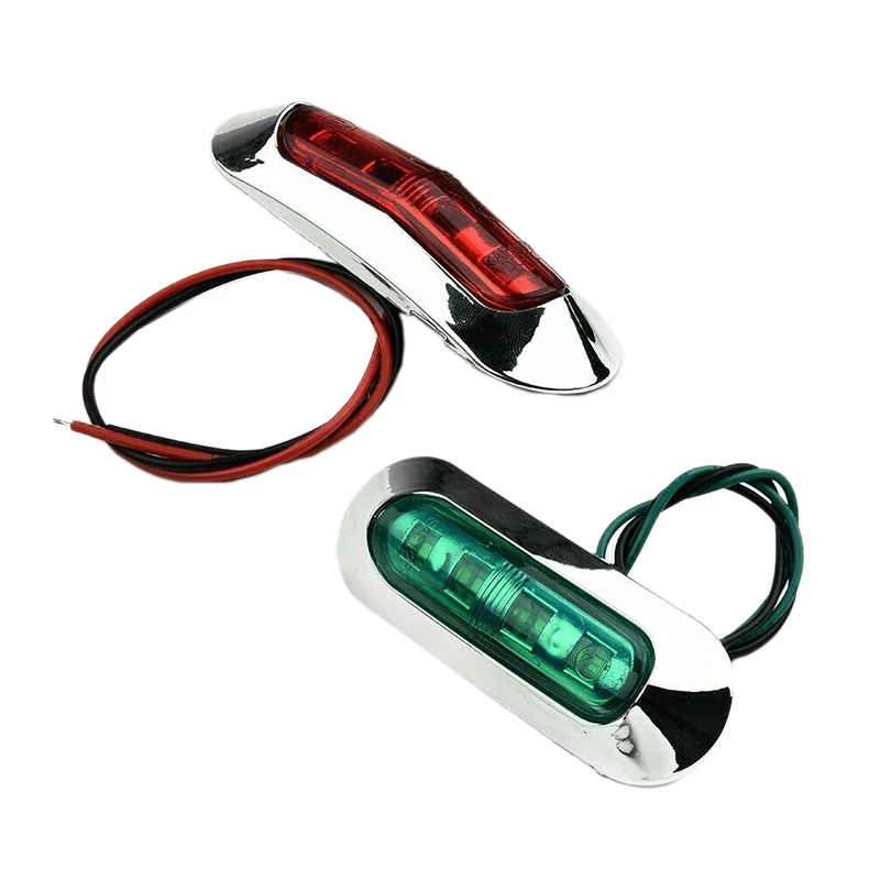 

2Pcs LED Marine Boat Port Navigation Deck Bow Stern Starboard Lights Waterproof For Buses Trucks Trailers Lorries New