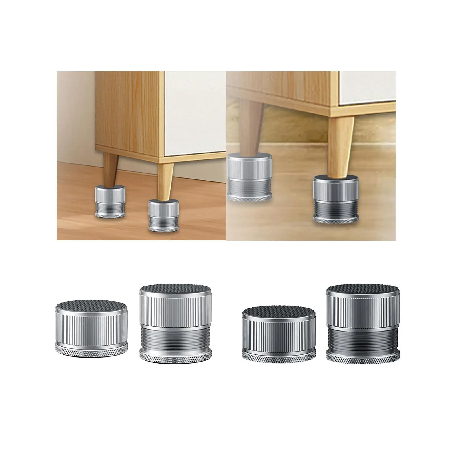 Podwyższenia do mebli, podkładki pod nogi pralki, 2 sztuki, wytrzymałe, antypoślizgowe podpórki do stołu, biurka, szafki, kanapy, do domu.