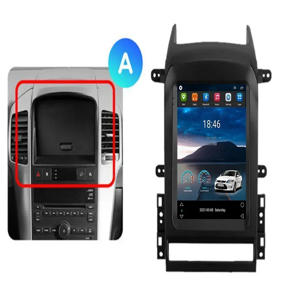 Tesla Autoradio Voor Chevrolet Captiva 2006 2007 2008-2012 Verticale Scherm Navigator GPS Android Stereo Ontvanger 2 Din camera