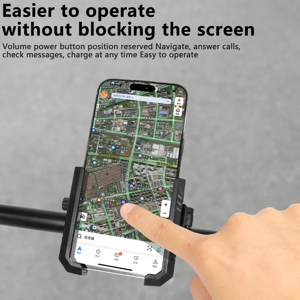 Shockproof Anti-Shake Bicycle Phone Holder Handlebar Mount for Cycling Secure Fit for Rough Rides Compatible with All Cell Phone