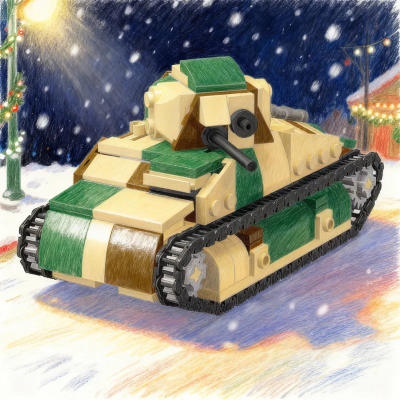 

279pcs MOC Somua S Model Building Blocks Construction DIY Creative Idea Christmas Gift Education Toys Birthday Kids Brick