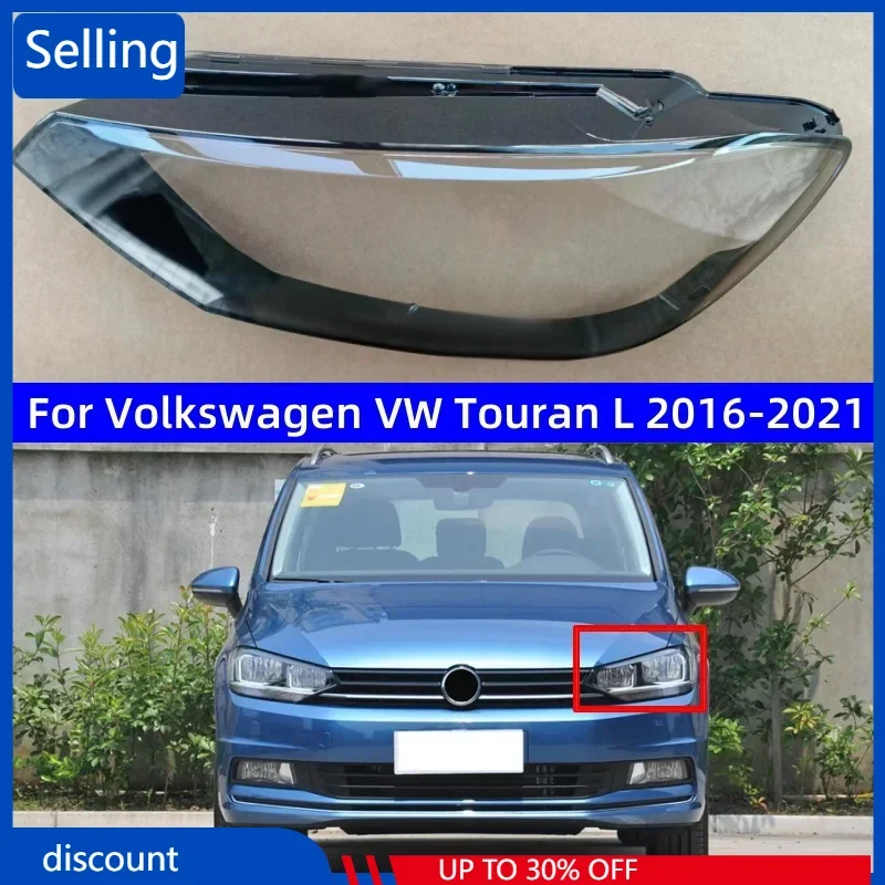 

For Volkswagen VW Touran L 2016 2017 2018 2019 2020 2021 Lampshades Headlamps Transparent Lamp Shade Headlight Cover Lens