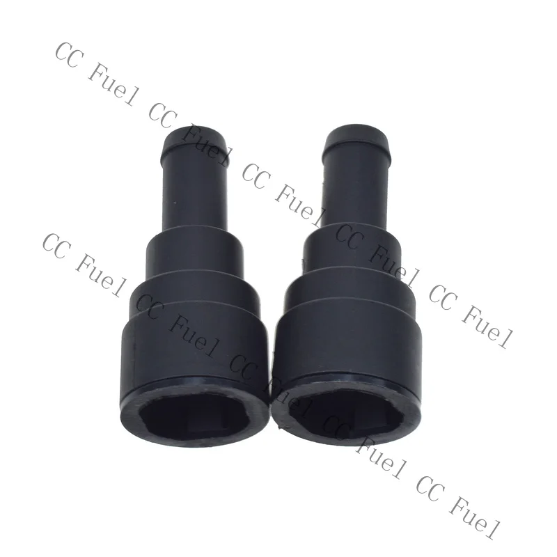 C+ 2PCS Heater Core Coolant Hose Connector Black 15032062 For Chevy Tahoe GMC Yukon