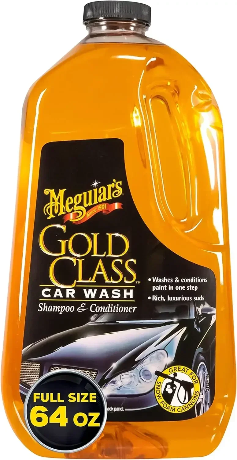 1600 PSI (1.2 GPM) Electric Pressure Washer & Meguiar’s Gold Class Car Wash - Give The Gift of a Clean & Glossy Car - 64 Oz