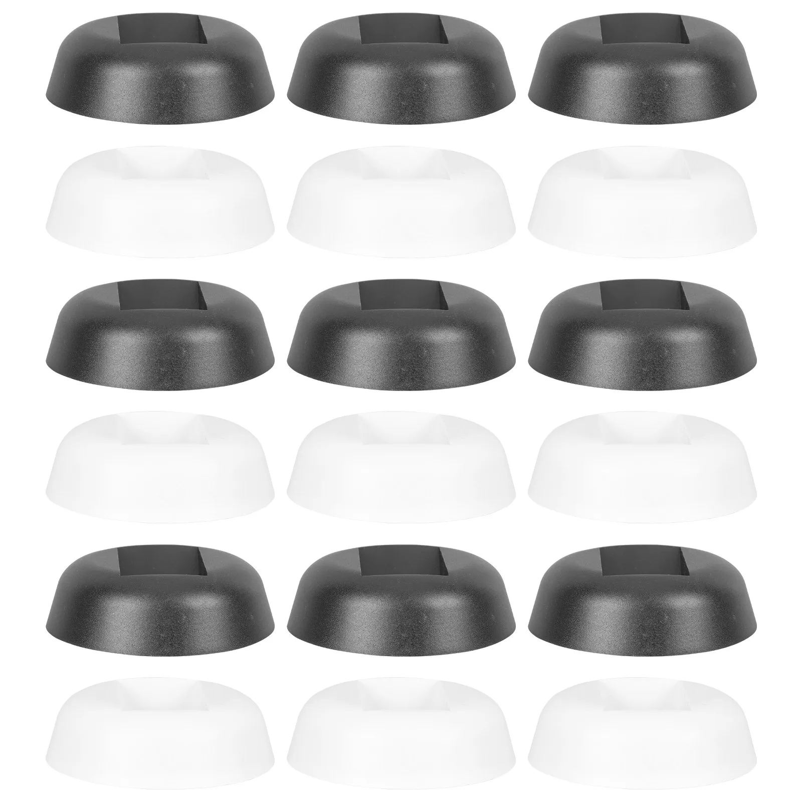 24pcs Durable Plastic Jewelry Display Box with Stand Base for Necklaces, Earrings, Rings Storage Rack