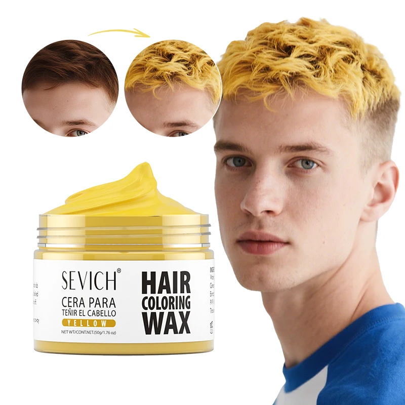 SEVICH 13 Colors Fashion One-Time Hair Color Wax Styling Temporary Dye Cream Gel Diy Mud Pomade For Beards Eyebrow Easy To Wash