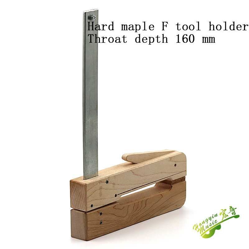 HUATOOL Hartes Ahornholz Eisen Deep Throat Klemme für Gitarre Cello Violine Brücke F-Form Holzbefestigung Holzarbeiten – Detail 19