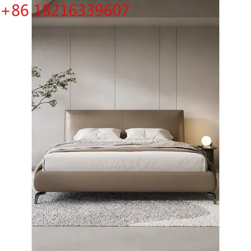 YAO Cream Cloud Marshmallow Leather Straight Row Light Luxury Electric Small Apartment Dual Purpose Function Retractable Sofa Be